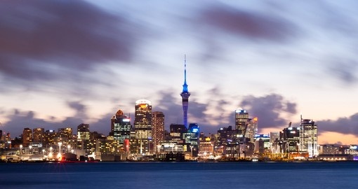 A view of Auckland's impressive skyline - always a great photo opportunity on your New Zealand vacation.