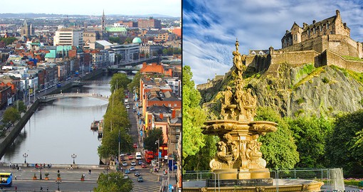 Discover the charming capital cities of Dublin and Edinburgh on this unique itinerary