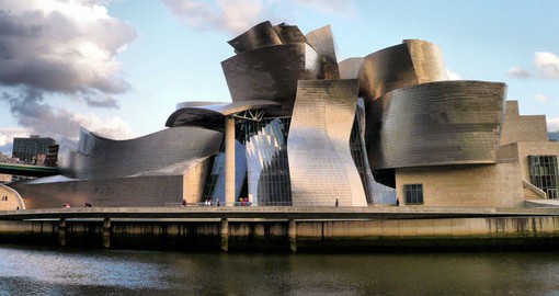 Designed by architect Frank Gehry, the Guggenheim Museum Bilbao is one of the city's most visit sites