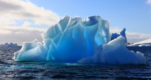 Wonderful iceberg nearly transparent