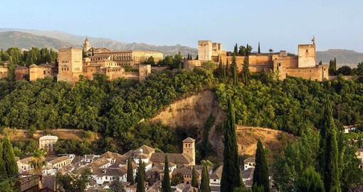 The Alhambra or Red Castle dates from 889