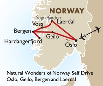 Natural Wonders of Norway Self Drive: Oslo, Geilo, Bergen and Laerdal