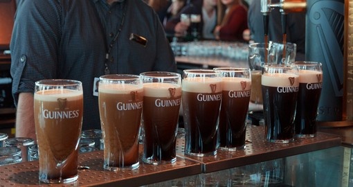 2.5 million pints of stout are brewed daily