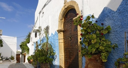 Pretty blue walls of the kasbah always make for a great photo on all Morocco vacations.