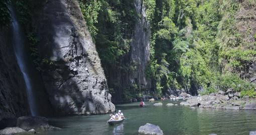 Travel down the Pagsanjan River to the Falls during your Philippines Vacation.