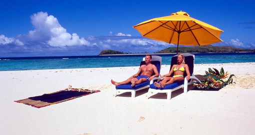 Relax on the beach on your Fiji Vacation