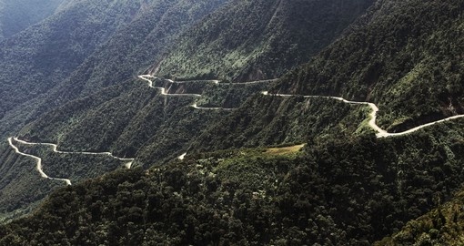 The death road in bolivia