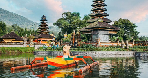Pura Ulun Danu was built in adoration of the Goddess Danu and one of Bali's iconic temples