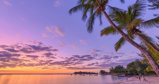 Take in an amazing sunset on your Mauritius vacation
