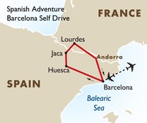 Spanish Adventure Self Drive: Barcelona to Barcelona