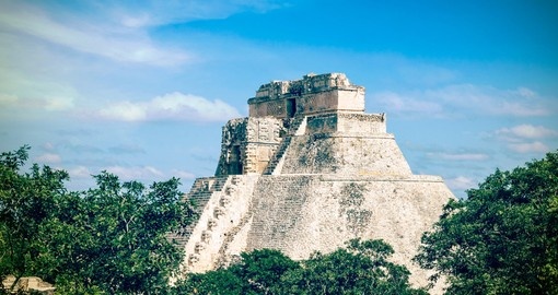 Explore the pyramid of the Magician on your trip to Mexico