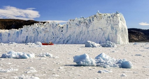 Explore Eqi Glacier in Greenland on your next trip to Europe.