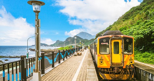 Explore the countryside of Taiwan by rail for a glorious view