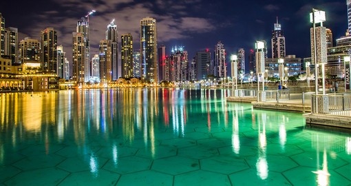 Experience this magical view of Dubai At Night during your next