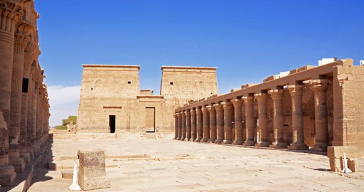 One of the most picturesque in all of Egypt, Philae Temple sits on Aglika Island just south of the old Aswan Dam