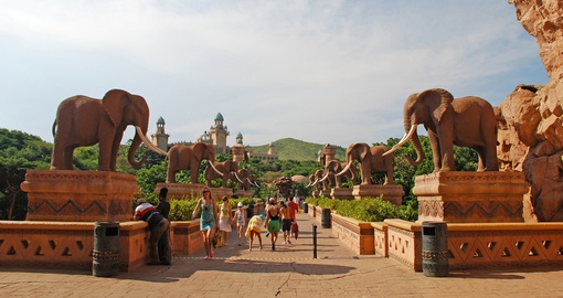 The Bridge of Time in Sun City - always a popular trip inclusion on South African tours.