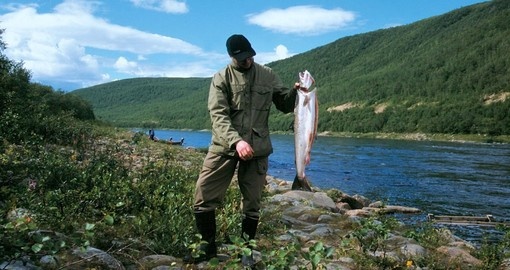 Fish in the Finnish Lapland during your Finland tour.
