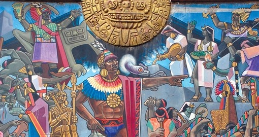 Inca wall painting, Cusco