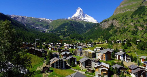 Drive through the scenic mountainside town of Zermatt on your self drive tour during your Trips to Switzerland.