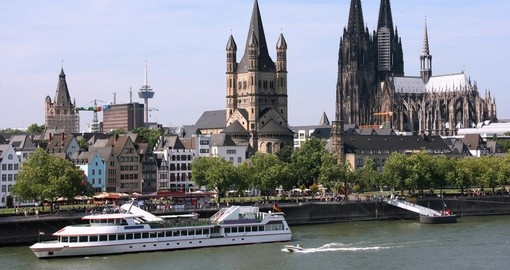The Rhine flowing through Cologne