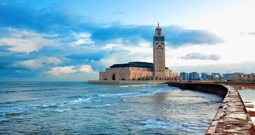 Visit Hassan II Mosque, Casablanca during your next trip to Morocco.