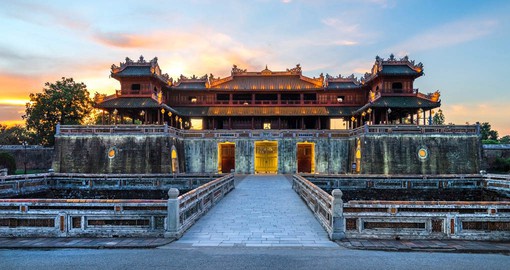 The Imperial City of Hue is a former capital of Vietnam