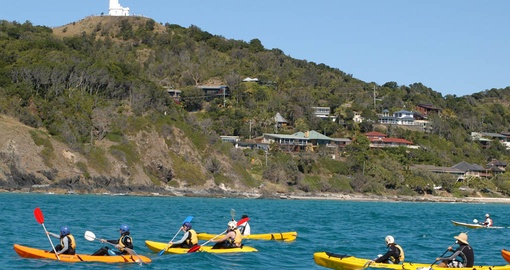Enjoy paddling off Cape Byron on your Australia Vacation