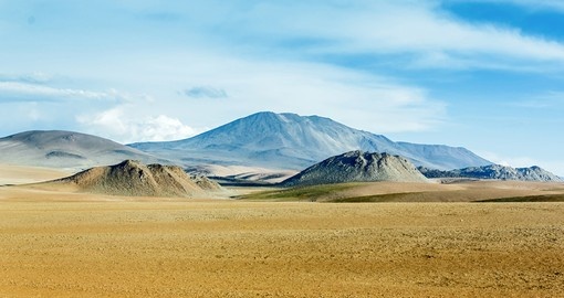 Highland desert plateau in Altiplano
