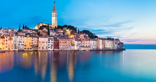 Rovinj is a popular tourist resort and an active fishing port
