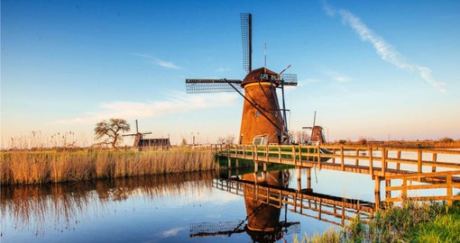 See Traditional Windmills near Rotterdam on your European Tour