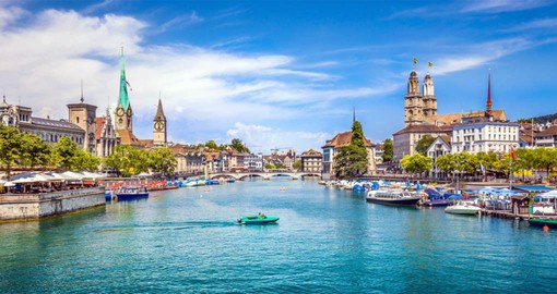 Begin your Switzerland Vacation with a stopover in Zurich, the country's largest city