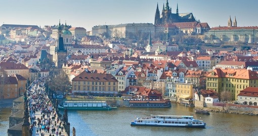 Begin your Czech Republic tour with a visit to the Charles Bridge & Prague Castle