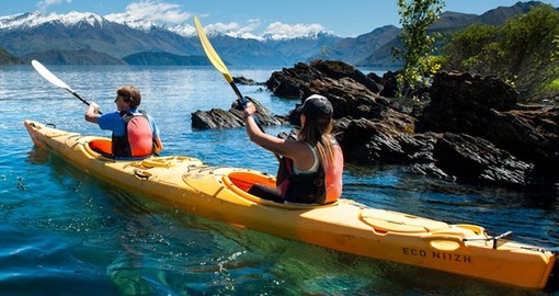 Make the Tiki Lake Wanaka kayak tour part of your New Zealand vacation