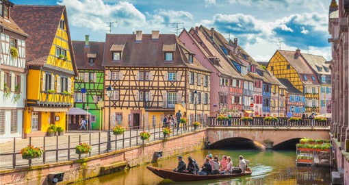 Colmar, known as "The Small Venice" is on the Alsace Wine Route