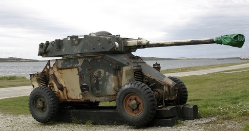 Tank from the Falklands War