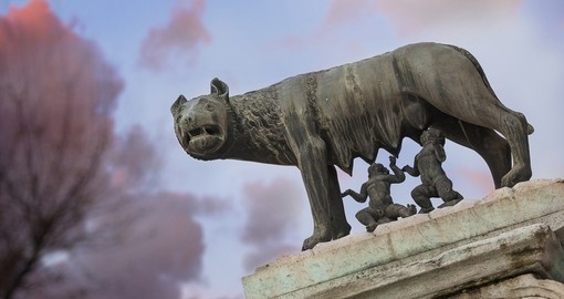 The famous Capitoline Wolf in Rome