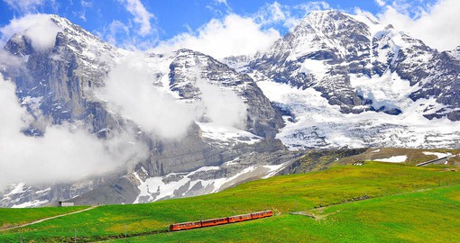 Jungfraujoch, a peak in the Bernese Alps, is home to Europe's highest railway station