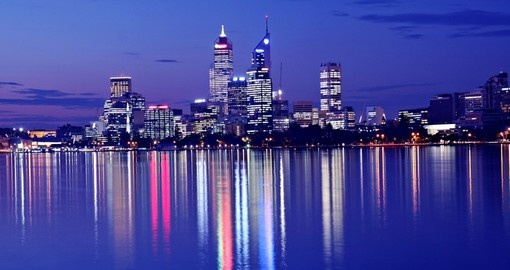 Must see view of night Skyline in Perth during your next trip to Australia.