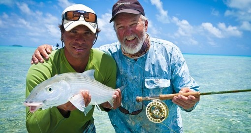 Spend a day fishing in the South Pacific waters during your Trips to Cook Islands
