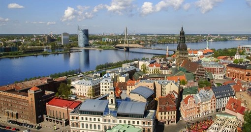 See the Old Town and the River Daugava on your travel to Latvia