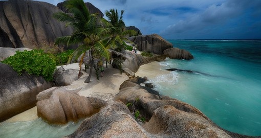 Anse Source is a popular beach found on La Digue, Seychelles