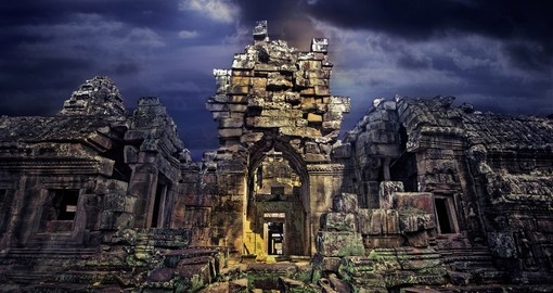 See ancient  Angkor Wat on your Cambodia Vacation