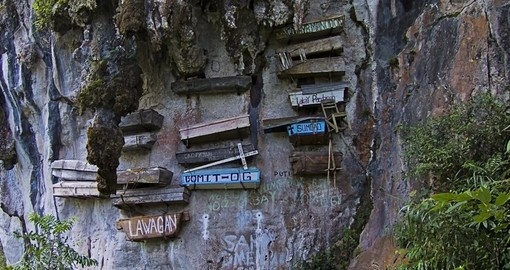 Marvel at the splendor that is the Sagada's Hanging Coffins on one of your Philippine Tours