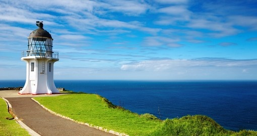 Cape Reinga lighthouse is a great inclusion on all New Zealand tours.