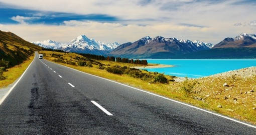 You will see Mount Cook and Pukaki Lake during your trip in New Zealand