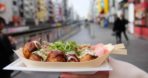 Takoyaki Ball Dumplings are the most popular snack food in Japan