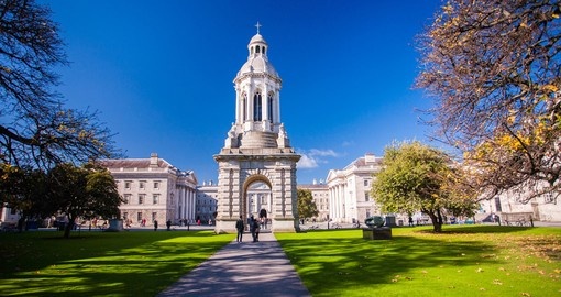Stunning Trinity College - a must inclusion to have when booking your Ireland vacation package.