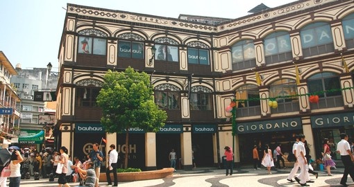 The historic center of Macau