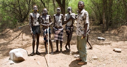 Adults of the Mursi tribe