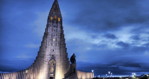 Visit Hallgrimskirkja Cathedral in Reykjavik and explore its beautiful architecture on your next Iceland vacations.